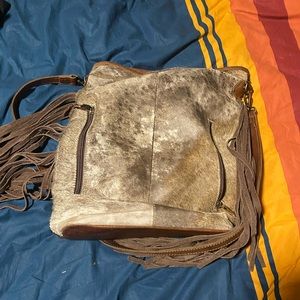 Cow hide purse